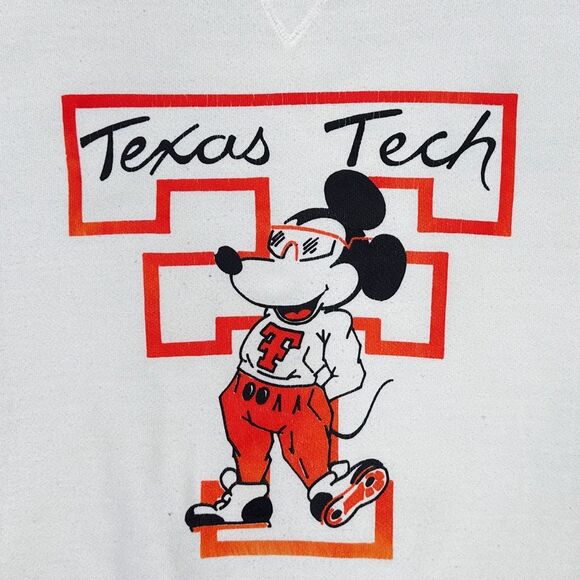 Vintage Hanes Classic Texas Tech University Crew Neck - Size Medium - Picture 2 of 5